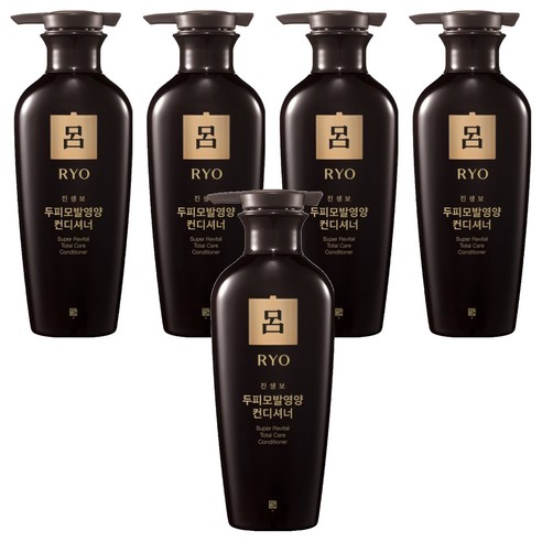려 진생보 두피모발영양 컨디셔너 중건성용, 400ml, 5개