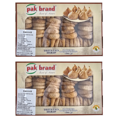 쿠킹스토리 건조 무화과 포장 디자인 랜덤발송, 1kg, 2개