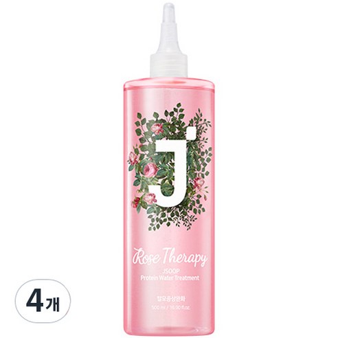 제이숲 단백질 워터 로즈테라피 트리트먼트, 500ml, 4개