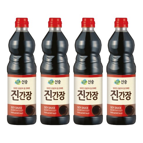 신송 진간장, 900ml, 4개