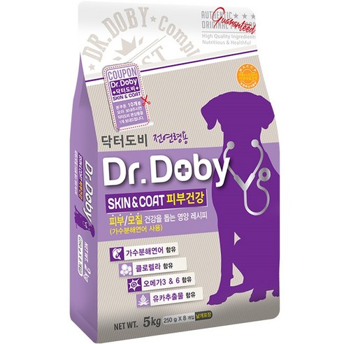Dr. Dobby All Age Skin & Coat Skin Health Dry Feed, Skin/Fur Improvement, 5kg, 1 piece