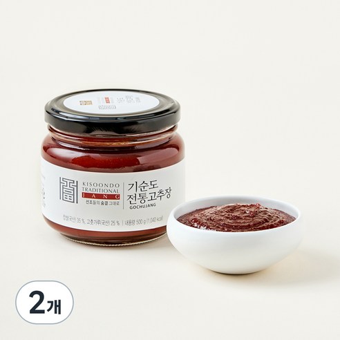 기순도 전통고추장, 500g, 2개