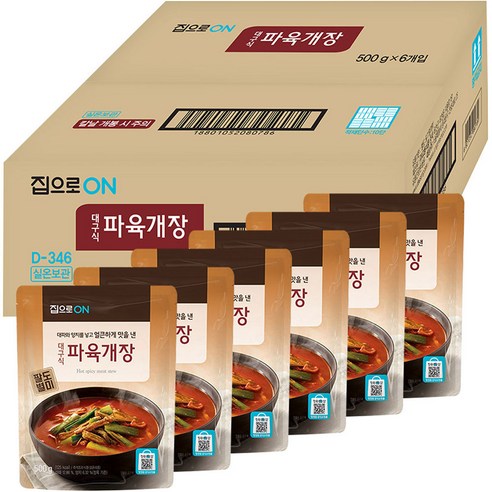 집으로온 대구식 파육개장, 500g, 6개