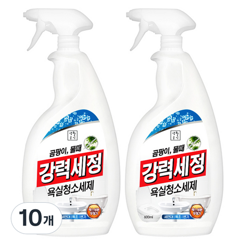 생활공식 강력세정 욕실청소세제, 10개, 600ml
