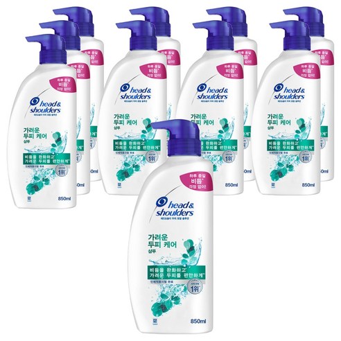 헤드앤숄더 가려운 두피 케어 샴푸, 850ml, 10개