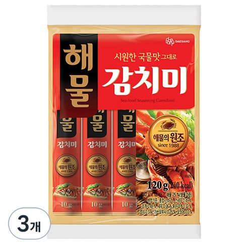 대상 해물 감치미, 3개, 120g
