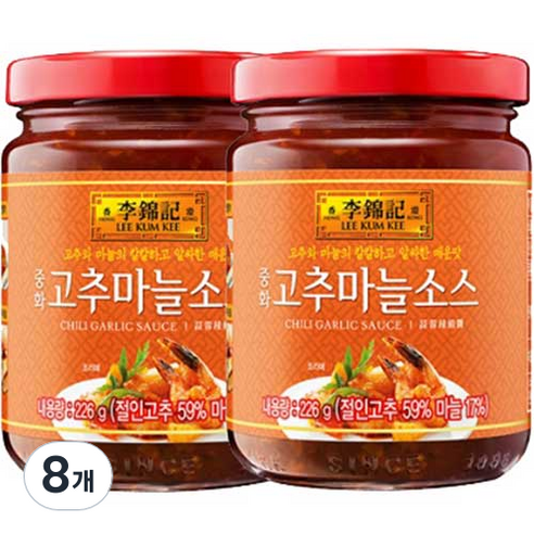 오뚜기 이금기 중화 고추마늘 소스, 226g, 8개