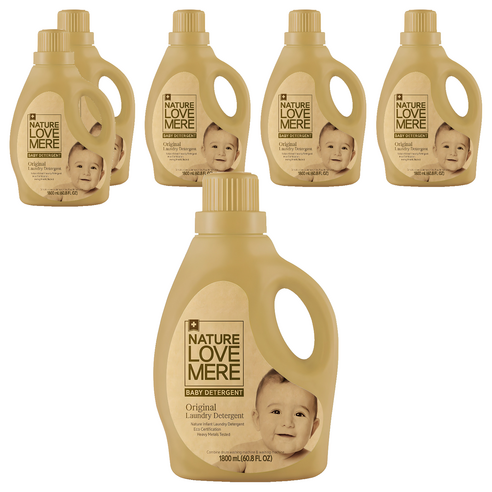 네이쳐러브메레 오리지널 유아세제 허브가든향 (용기형), 1800ml, 6개
