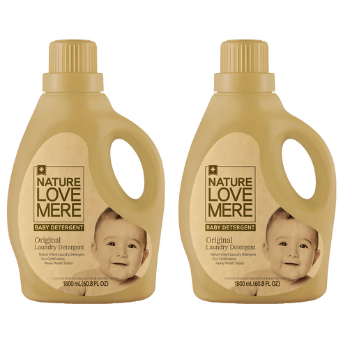 네이쳐러브메레 오리지널 유아세제 허브가든향 (용기형), 1800ml, 2개