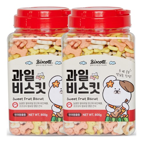 비스코티 애견 비스켓, 과일, 800g, 1개