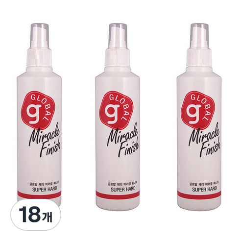 새한글로벌 체리 미러클 휘니쉬 헤어스프레이, 240ml, 18개