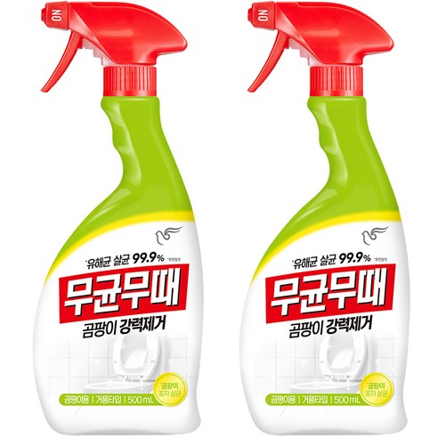 무균무때 곰팡이용, 500ml, 2개
