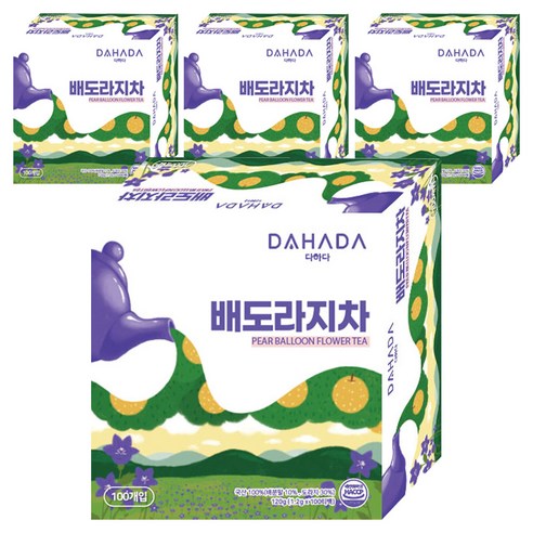 다하다 배도라지차, 1.2g, 100개입, 4개