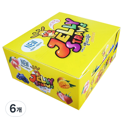 스페쇼우 젤리스트로우 4가지맛, 965g, 6개
