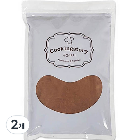 쿠킹스토리 프리미엄 코코아파우더, 1kg, 2개