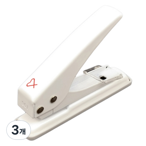 바이하츠 1공 펀치 P-901, 흰색, 3개