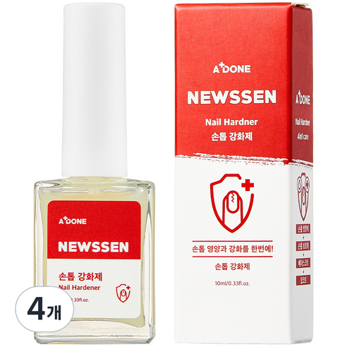 에이플던 뉴센 손톱 강화제, 10ml, 4개