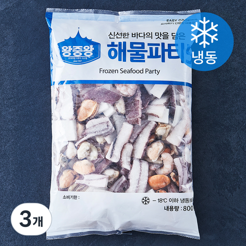 왕중왕 해물파티 5 (냉동), 800g, 3개