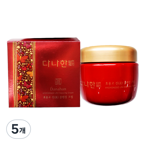 다나한 효용고 진 클렌징 크림, 300ml, 5개