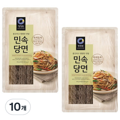 청정원 민속당면, 500g, 10개