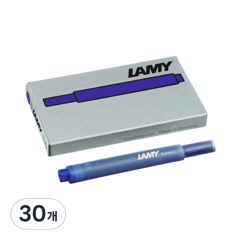 LAMY 만년필용 잉크 카트리지, 블루, 30개