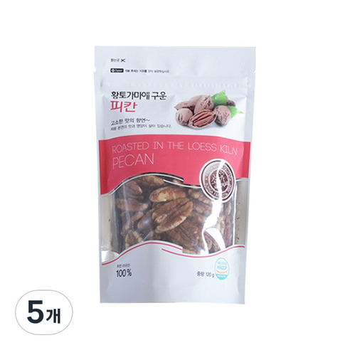 소니가 황토가마에 구운 피칸, 120g, 5개