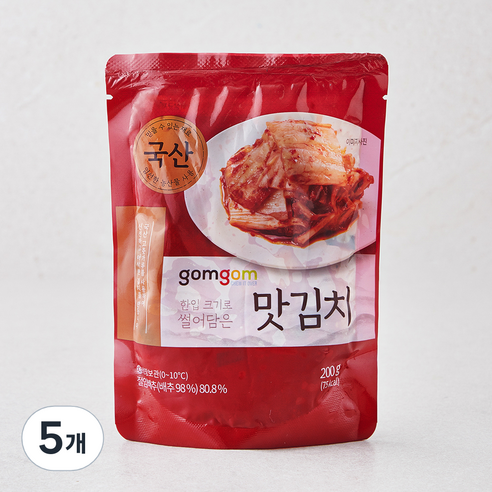 곰곰 맛김치, 200g, 5개
