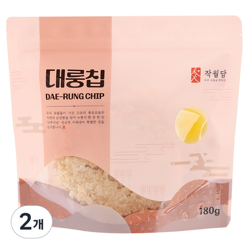 작월담 현미누룽지, 180g, 2개