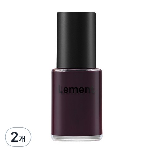 르멘트 컬러 네일, 19 블랙베리 시럽, 14ml, 2개