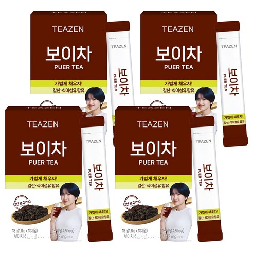 티젠 보이차 워터믹스, 1.8g, 10개입, 4개