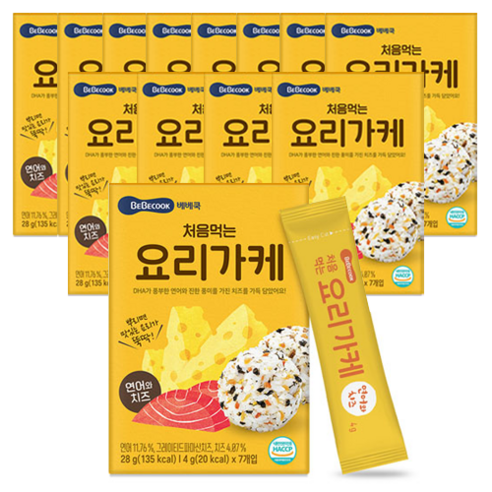 베베쿡 처음 먹는 요리가케 김자반, 28g, 12개, 연어 + 치즈 혼합맛