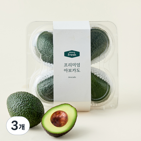 프리미엄 페루산 아보카도, 800g, 3개