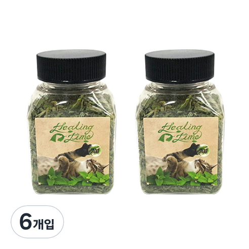 힐링타임 띵가띵가 드라이캣닢, 캣닢, 7g, 6개