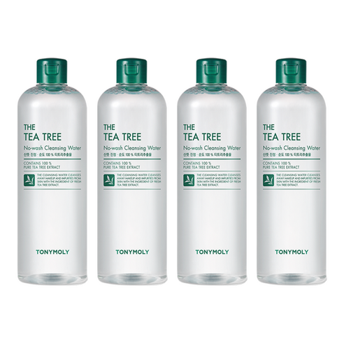 토니모리 노워시 티트리 클렌징 워터, 500ml, 4개