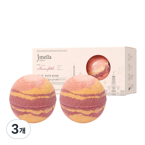 제이멜라 인 프랑스 팜므파탈 배쓰 밤 2p, 400g, 3개