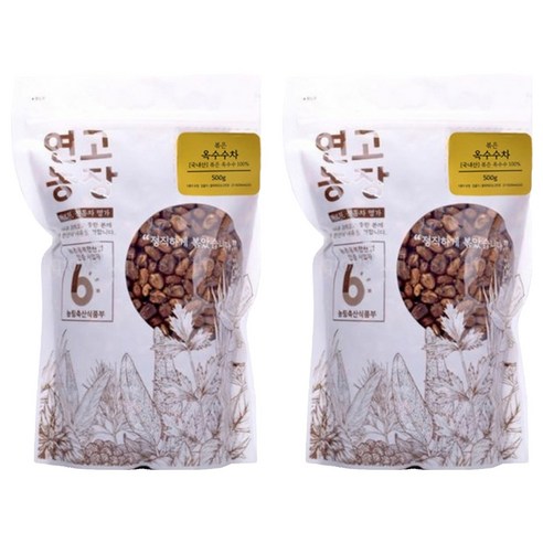 연고농장 볶은 옥수수차, 500g, 1개입, 2개