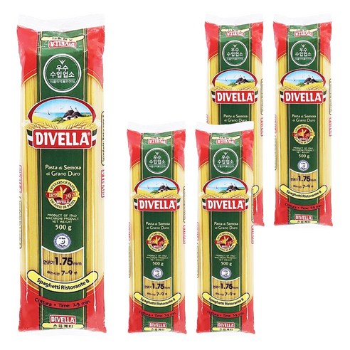 디벨라 스파게티, 500g, 5개