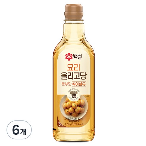 백설 요리올리고당, 1.2kg, 6개