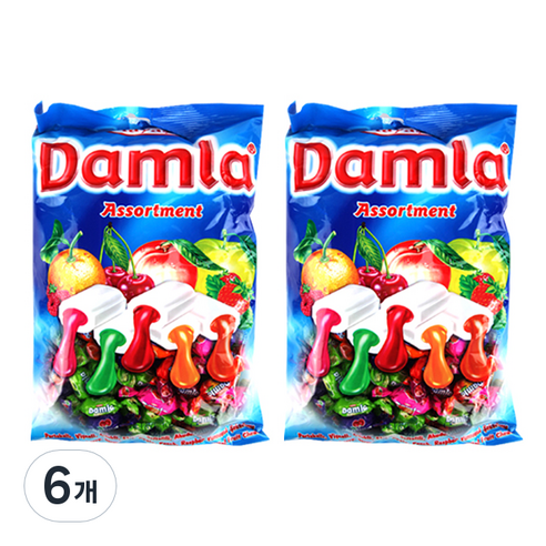 담라 어쏘티드 소프트캔디, 1kg, 6개