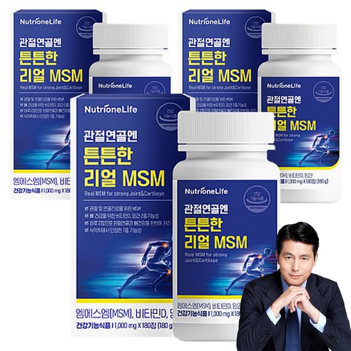 뉴트리원 관절 연골엔 튼튼한 리얼 MSM 180g, 180정, 3개