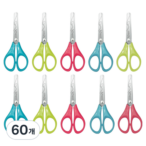 마패드 아동용 에센셜 가위 13cm, 랜덤발송, 60개