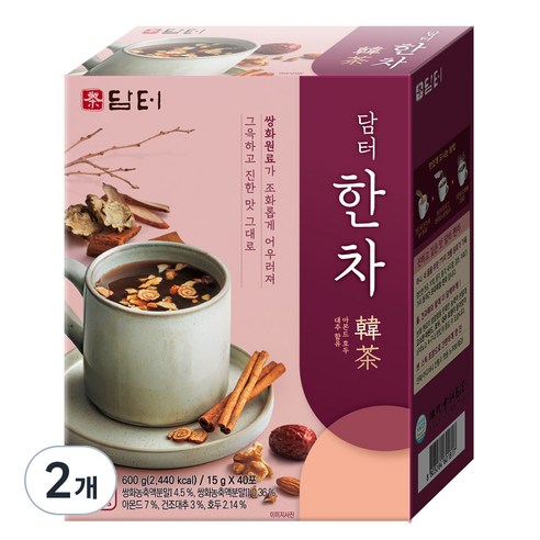 담터 한차, 15g, 40개입, 2개
