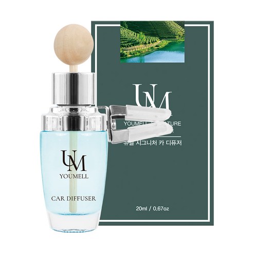 유멜 시그니처 카 디퓨저 20ml, 아쿠아그린티, 1개