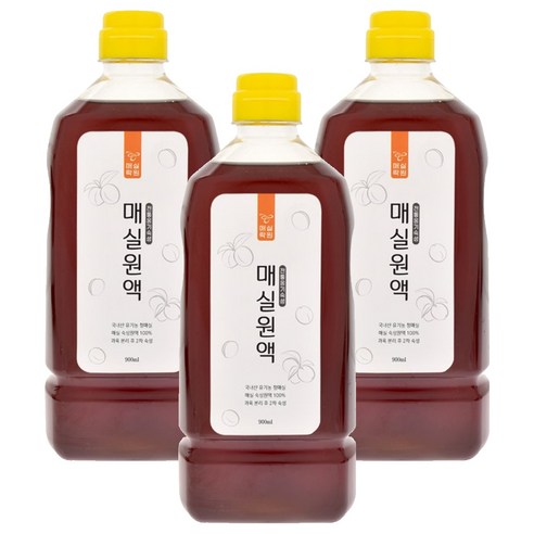 매실원액 1병(900ml), 900ml, 3개