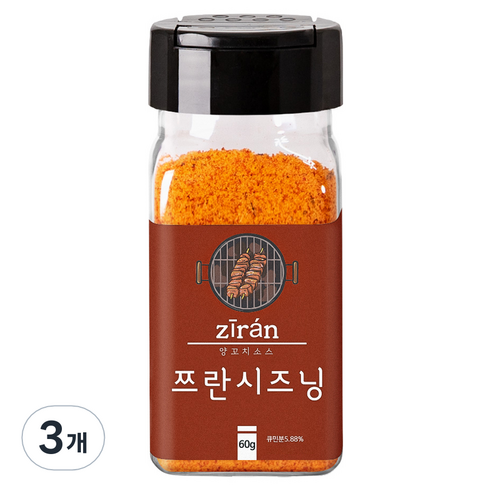 바른미각 쯔란 시즈닝, 60g, 3개