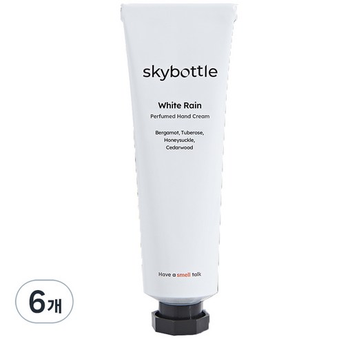 스카이보틀 퍼퓸 핸드크림 화이트레인, 50ml, 6개