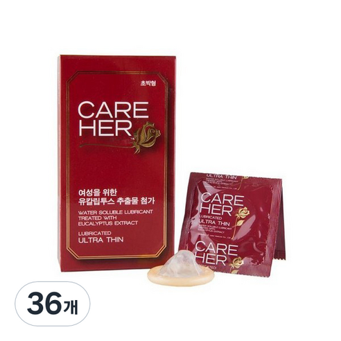 케어허 콘돔, 12개입, 3개