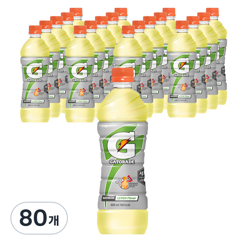 게토레이 레몬, 600ml, 80개