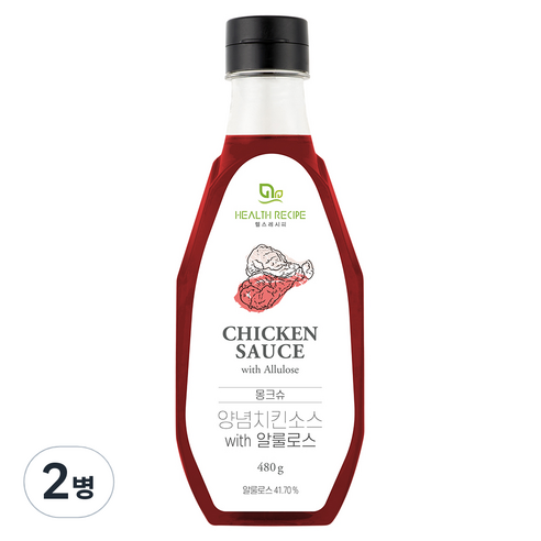 몽크슈 양념치킨소스 with 알룰로스, 2병, 480g