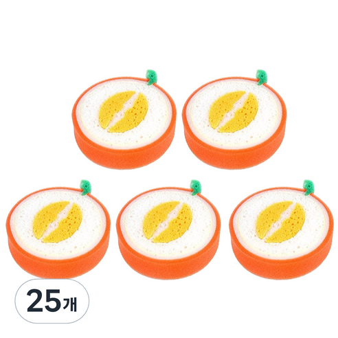 에이비엠 과일스폰지 수세미 멜론, 1개입, 25개